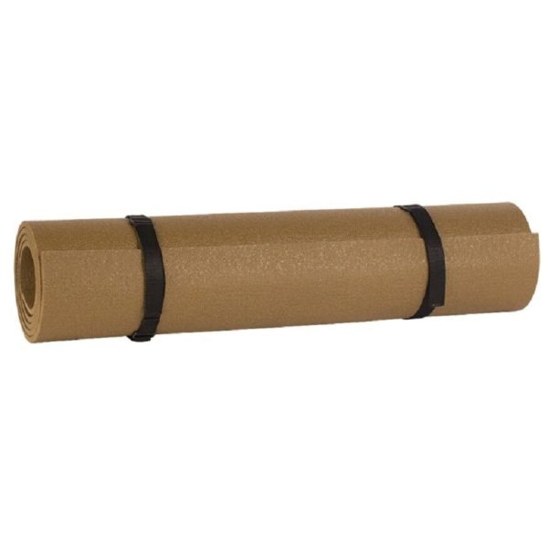 Coyote Brown Military Foam Sleeping Mat Rolled Up