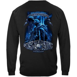 In Memory of Our Fallen Brothers Marine Corps Long Sleeve Black Shirt BACK