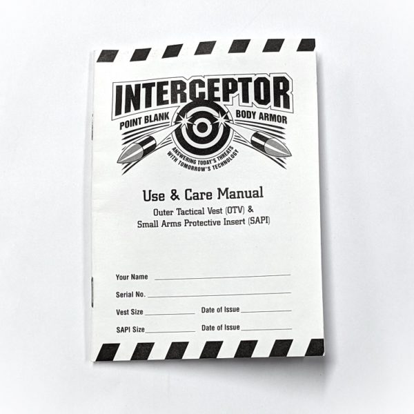 Interceptor Body Armor Manual