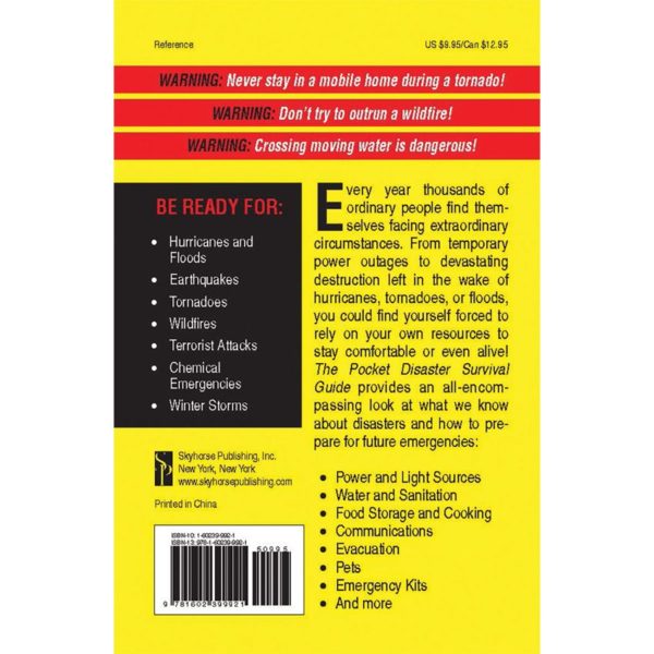 The Pocket Disaster Survival Guide Back Cover