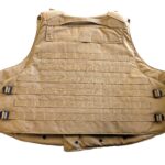 a coyote brown US Marine Corps body armor vest