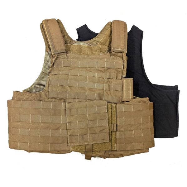 USMC Combat Releasable Armor Plate Carrier (MC-CIRAS) with black kevlar soft armor