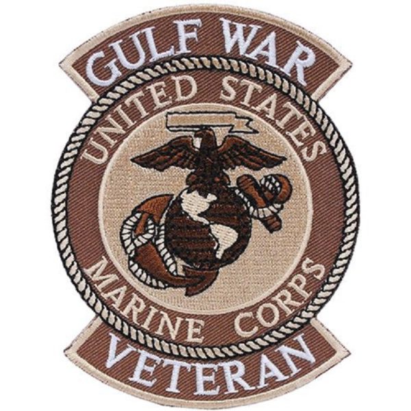 a coyote brown Gulf War Veteran Marine Corps patch