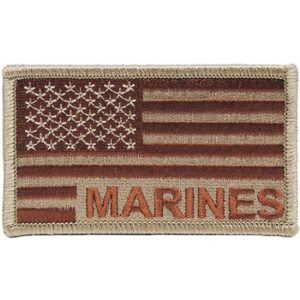 Marines Coyote USA Flag Patriotic Patch