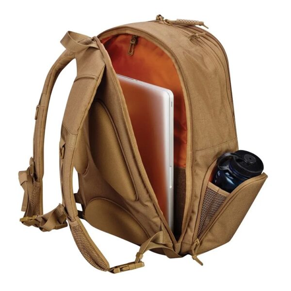 Propper Expandable Backpack in Coyote Brown Open Laptop Holder