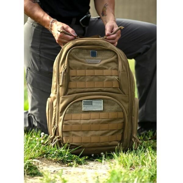 Propper Expandable Backpack in Coyote Brown USA Patch