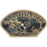 US Marine Corps Digital Woodland MARPAT EGA Hat Patch
