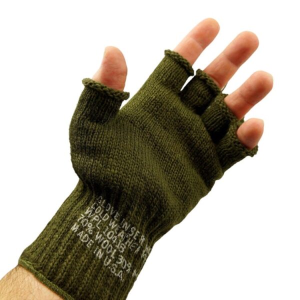 Green Fingerless Cold Weather Gloves