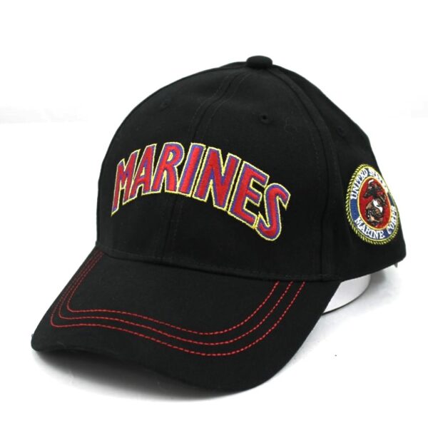 Marines Black Cover with Marine Corps Logo Side