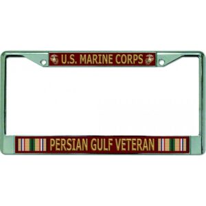 US Marine Corps Persian Gulf Veteran License Plate Frame