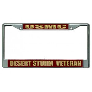 USMC Desert Storm Veteran License Plate Frame