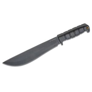 a black military bolo knife