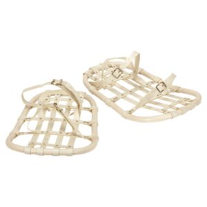 lightweight Swedish bear paw-style military snow shoes