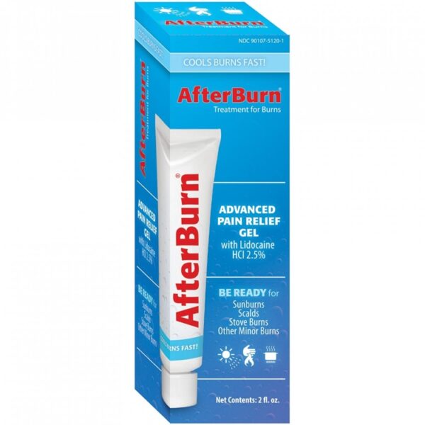 a box of AfterBurn Pain Relief Gel