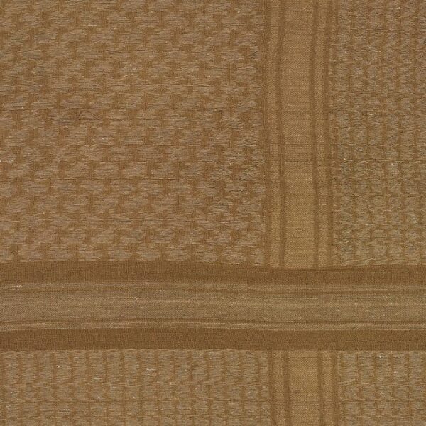 a coyote brown Pakistani shemagh cotton pattern