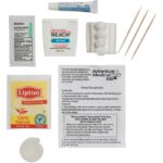 contents of an emergency tooth first aid kit