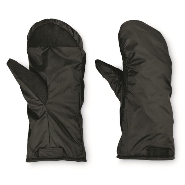 two black extreme cold weather mitten liners