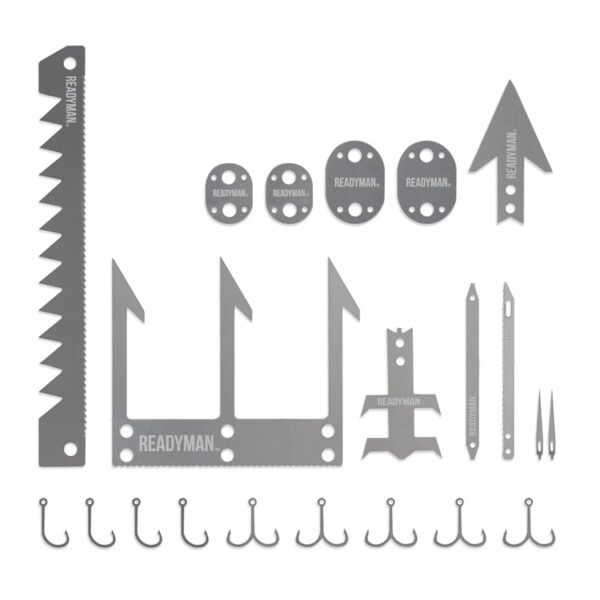 fish hooks, spear points, saw blades