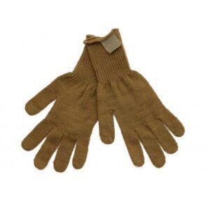 a pair of coyote brown cold weather glove liners