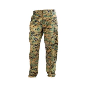 front of Marine Corps Woodland Digital Trousers