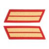 a set of two Marine Corps service stripes