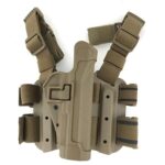 the front of a BLACKHAWK! Serpa Beretta 92 holster designed for the US Marine Corps