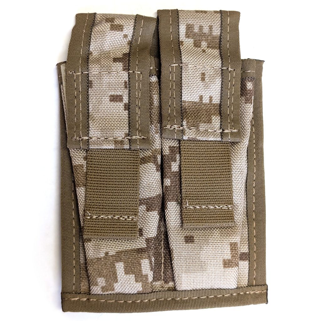 Marine Corps desert MARPAT camouflage double magazine pouch