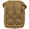 MOLLE straps on back of a medium-sized coyote brown general purpose pouch