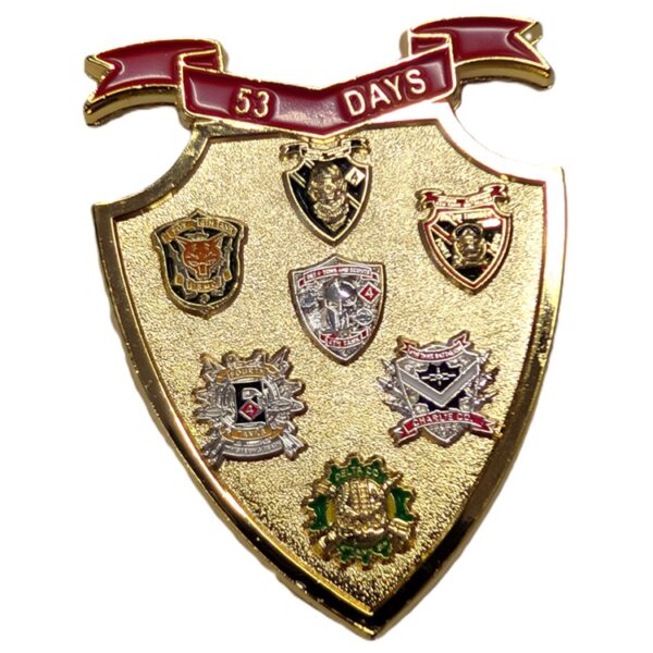 the back of a 4th Tank Battalion US cutout Marine Corps challenge coin