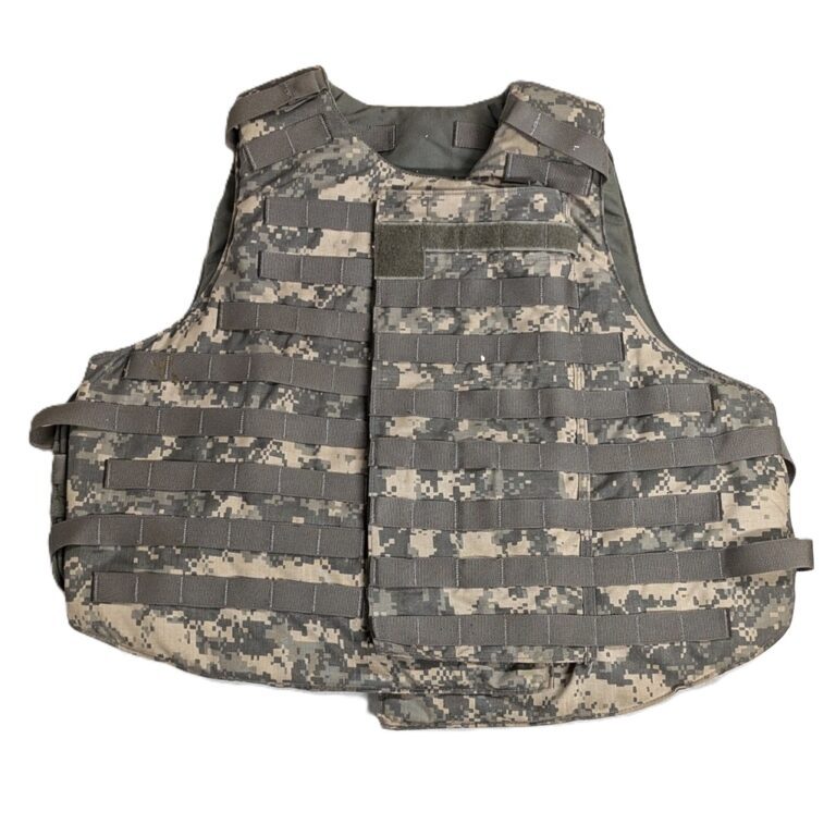 Woodland & ACU Camo Kevlar Flak Jacket: USGI Bullet Proof Vest