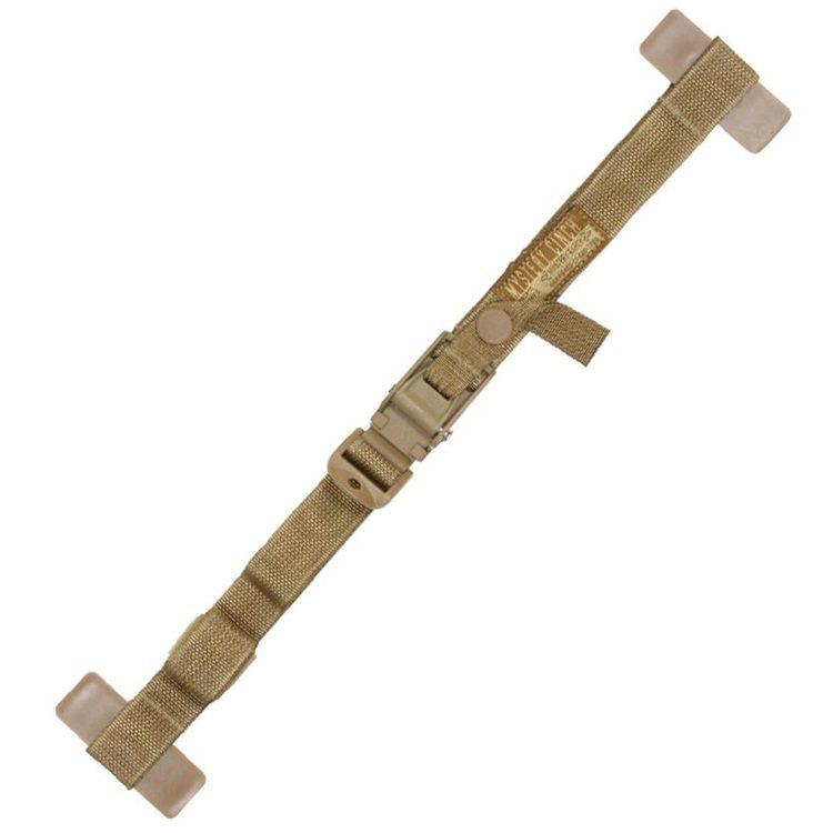 a coyote brown US Marine Corps sternum cinch made by Mystery Ranch