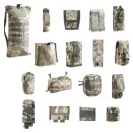 17 US Air Force ABU camouflage pouches