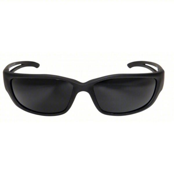 the front of a pair of black military sunglasses