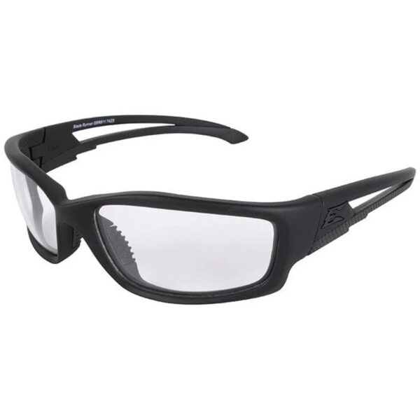 Edge military ballistic safety glasses with clear lenses