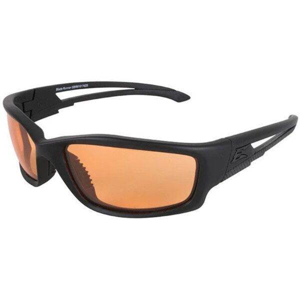 Edge Eyewear black ballistic military glasses with Tiger's eye lenses