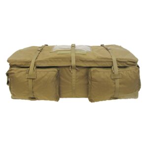 a large London Bridge Trading Company US Marine Corps military surplus coyote brown deployment bag