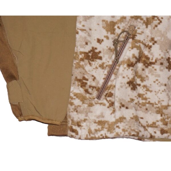 sleeve and zipper pocket on a USMC Wind Pro Fleece Jacket