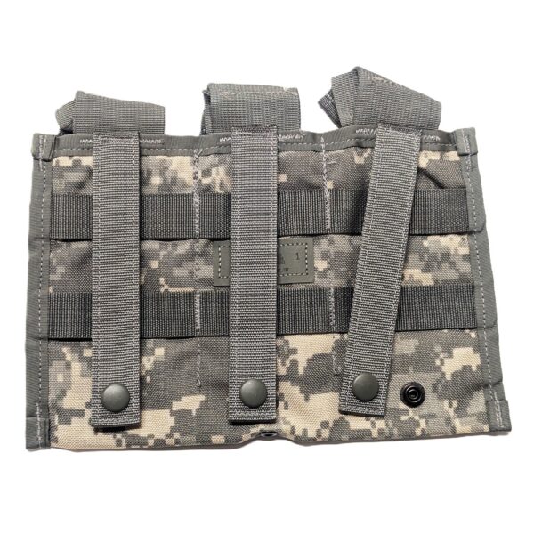 a US Army UCP camouflage triple magazine pouch