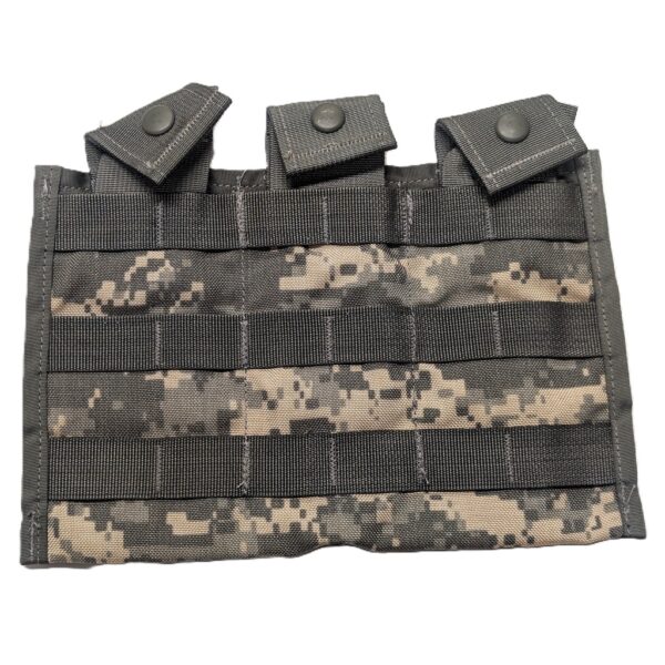 a US Army UCP camouflage triple magazine pouch