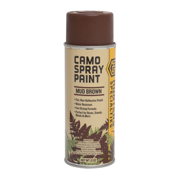 a mud brown colored can of military camouflage spray paint