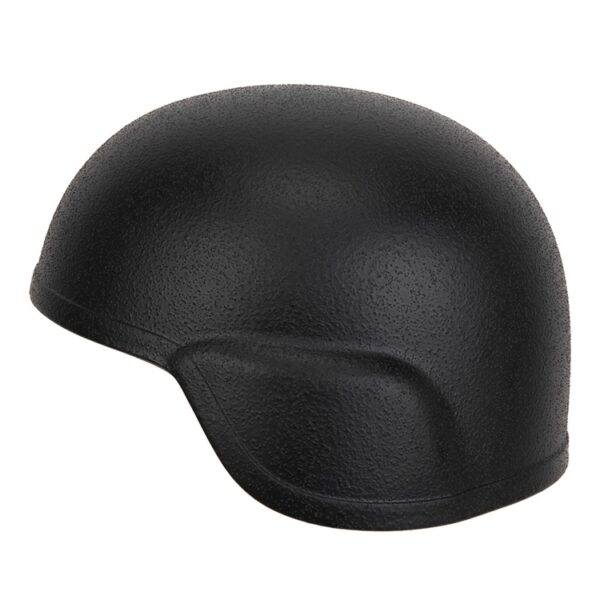 a black Predictive Ballistics combat helmet