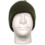 a performance acrylic knit beanie on a mannequin