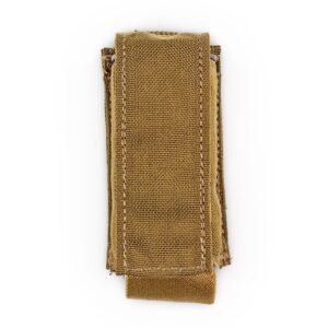 the front of a US Marine Corps coyote brown grenade pouch