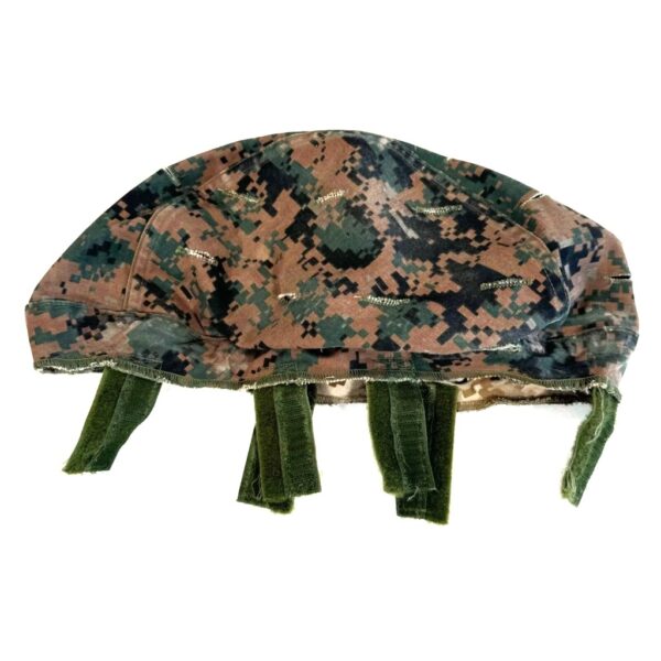 a US Marine Corps reversible MARPAT helmet cover