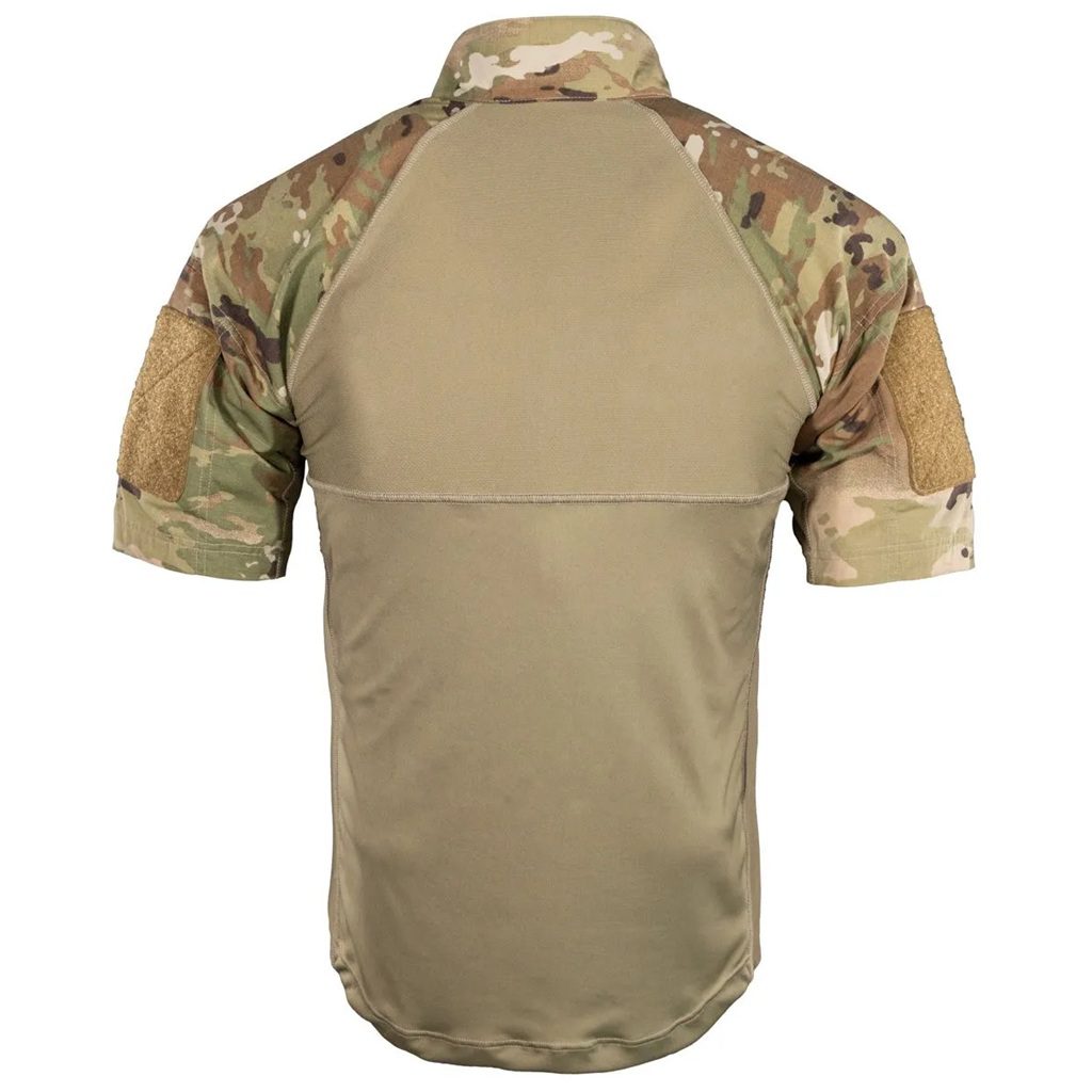 the back of a short sleeve USGI US Army OCP Scorpion combat shirt