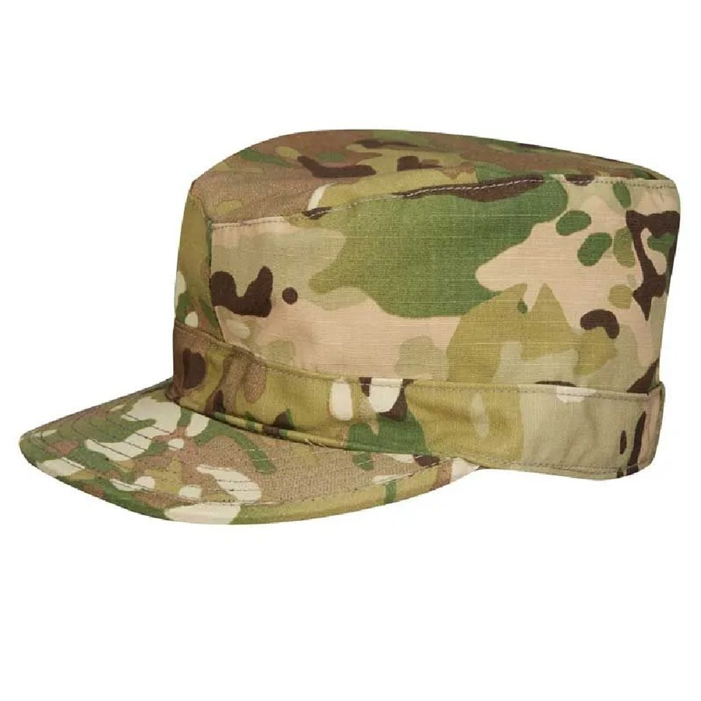 an OCP Scorpion (multicam) Army patrol cap