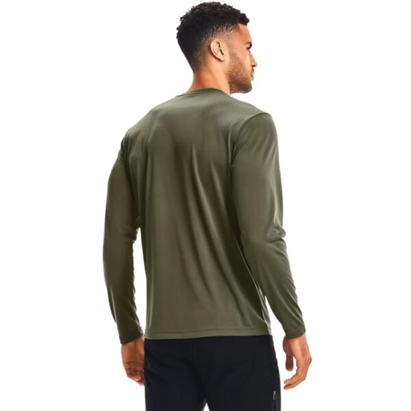 a man wearing Under Armour tactical tech long sleeve shirt