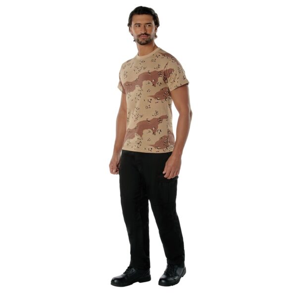 a soldier wearing a six-color desert t-shirt
