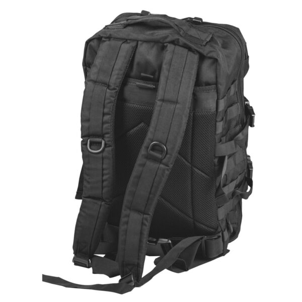 a large black military assault pack backpack