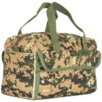 a heavy duty compact military-style mechanics bag in woodland MARPAT